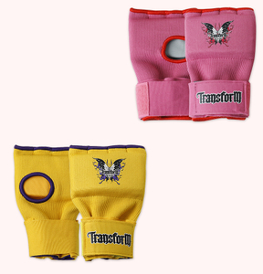 Gel Padded Inner Gloves Hook & Loop Wrist Strap For Knuckle Protection