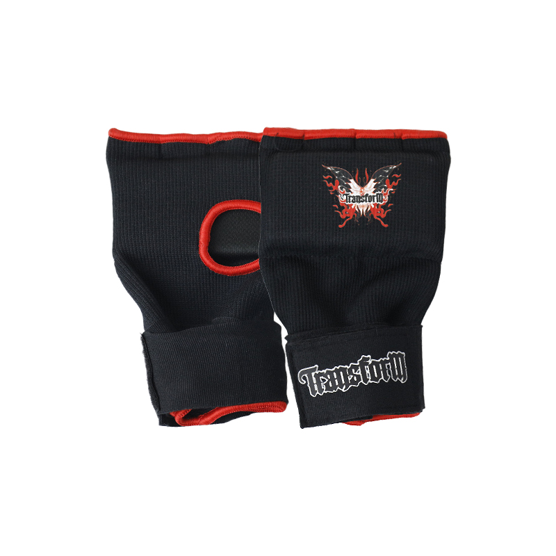 Gel Padded Inner Gloves Hook & Loop Wrist Strap For Knuckle Protection