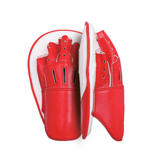 Small wolon leather flat focus mitts