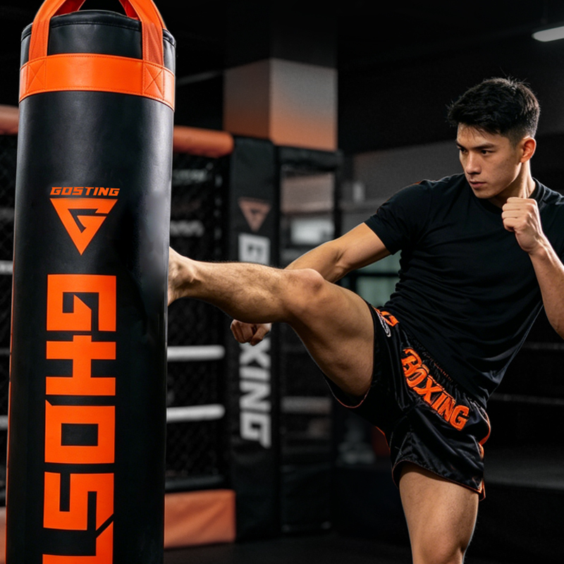 180cm PU FUnfilled Punching Heavy Bags with Nylon Woven Loop 